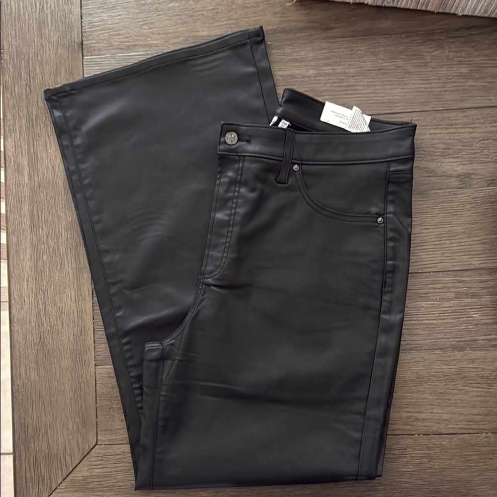 Chico’s High Rise Wide Leg Coated Denim - Picture 11 of 12